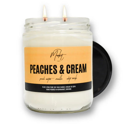 Peaches & Cream Soy Candle | Market Candle Company