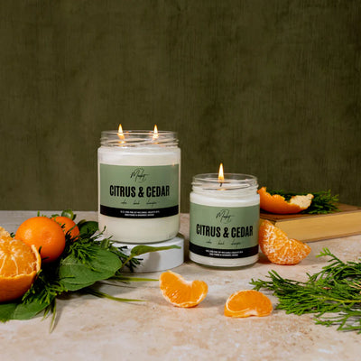 Citrus & Cedar Soy Candle | Market Candle Company