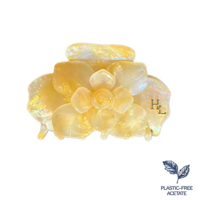 Ecofriendly Acetate Magnolia Claw Clip | HoneyLux