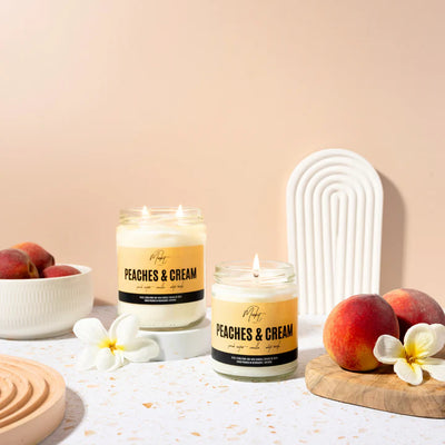 Peaches & Cream Soy Candle | Market Candle Company