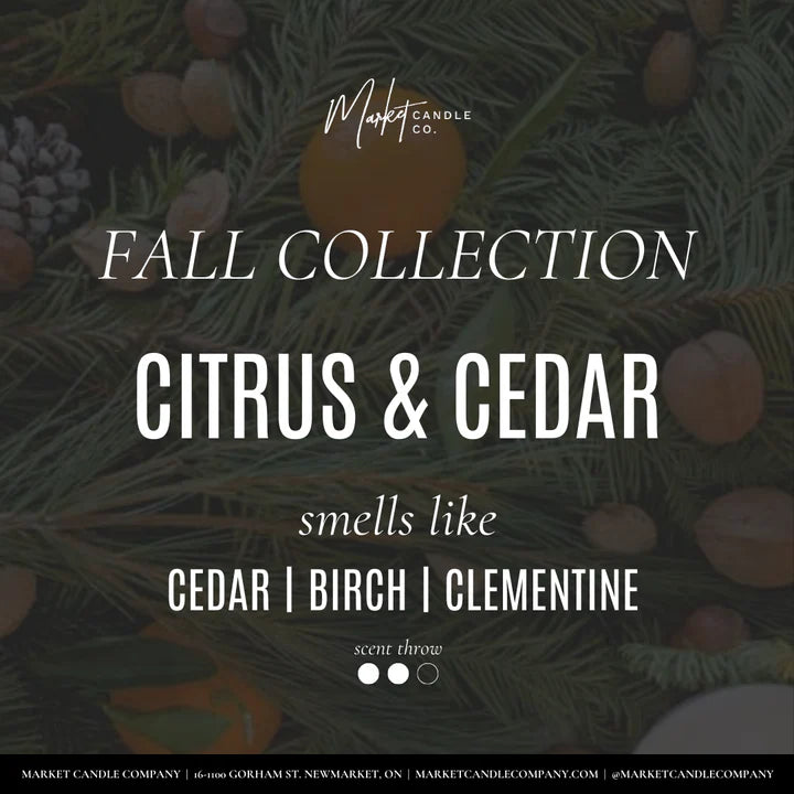 Citrus & Cedar Soy Candle | Market Candle Company