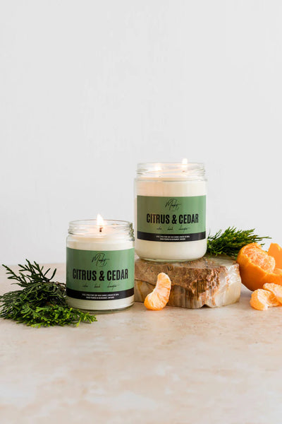 Citrus & Cedar Soy Candle | Market Candle Company