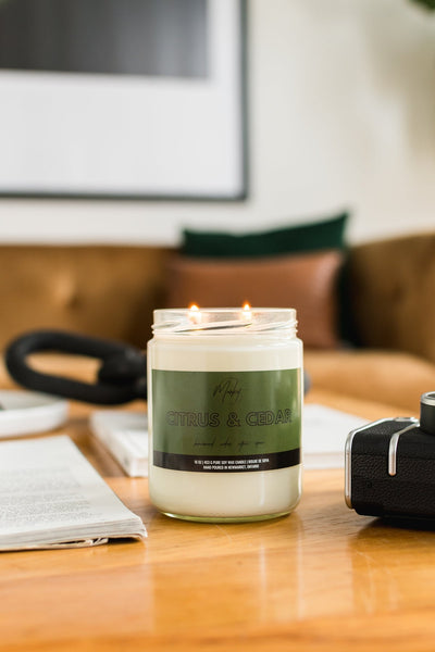 Citrus & Cedar Soy Candle | Market Candle Company