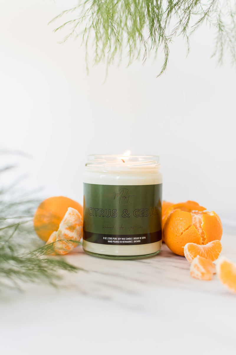 Citrus & Cedar Soy Candle | Market Candle Company